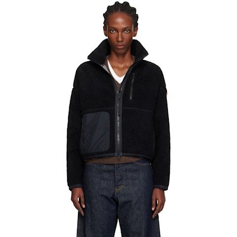 Simcoe 拉链抓绒毛衣 黑色