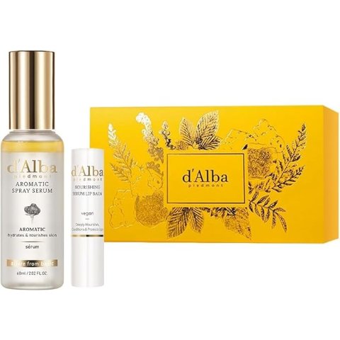 d alba 白松露精华喷雾+唇膏