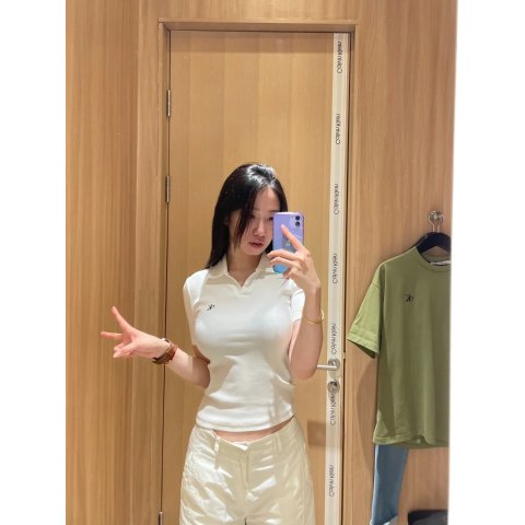 Calvin Klein罗纹Polo衫