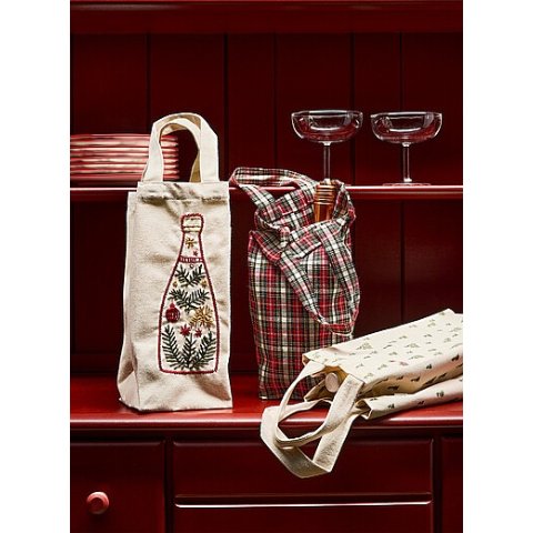 Festive 圣诞酒袋 3件套