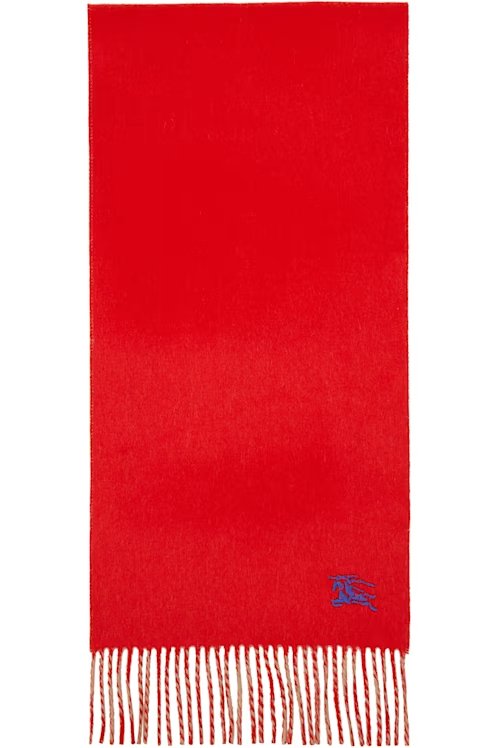 Red & Tan 可翻转羊绒围巾