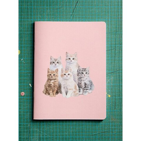 猫咪粉色笔记本