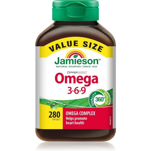 Jamieson Omega 3-6-9 软胶囊 280粒