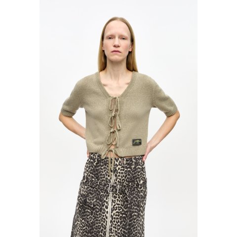 Future 羊毛混纺短袖开衫