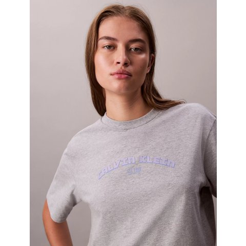 Calvin Klein立体感紫标T恤