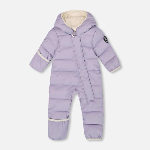 Cloud 婴儿连体棉服 紫灰色