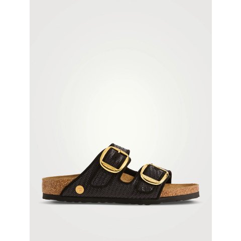Birkenstock Arizona 大扣草编凉拖鞋