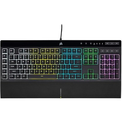 CORSAIR K55 RGB 有线键盘 黑色