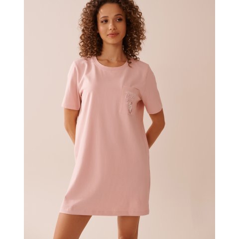 Seagull 棉质印花睡裙