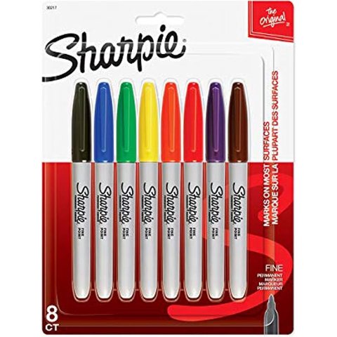 Sharpie 细头马克笔 8色