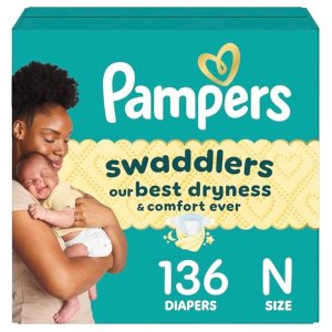 Pampers 特级棉柔纸尿裤136片装 干爽舒适亲肤