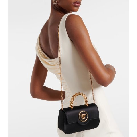 La Medusa 缎面迷你托特包