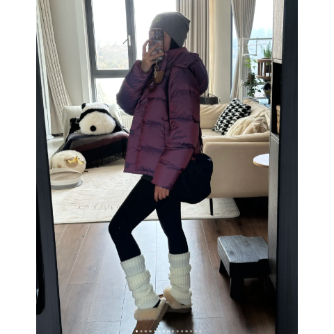 Lululemon极光紫 带细闪哦！Wunder Puff 羽绒夹克 600蓬松度