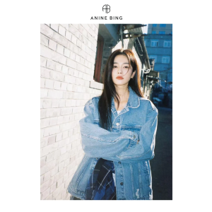 anine bing白鹿关晓彤同款~蓝色 Rory 牛仔夹克

