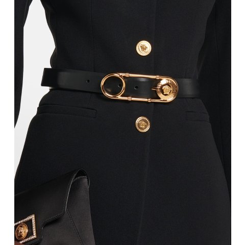 Safety Pin 皮革腰带