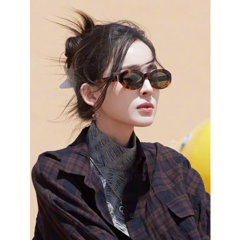 Saint Laurent古力娜扎同款~Brown M136 太阳镜 