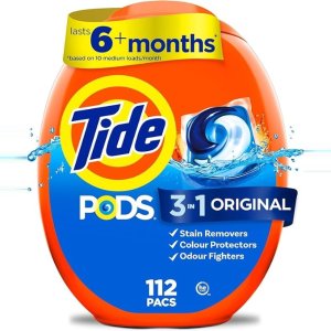 现$0.24/颗年终：Tide 3合1强效洗衣凝珠打折啦! 多size可选