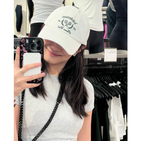 LululemonClassic 棒球帽 白色字母