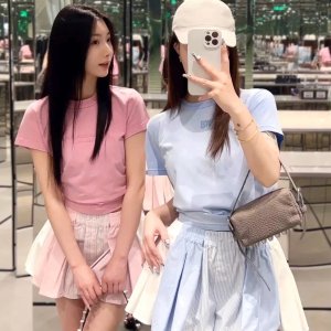 alexanderwang.tBlue Puff Logo 修身T恤