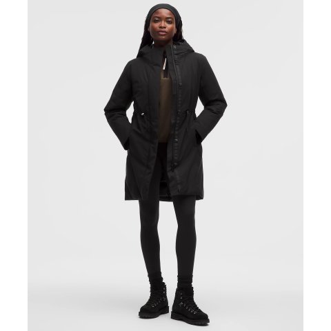 Insulated 防水收腰派克外套