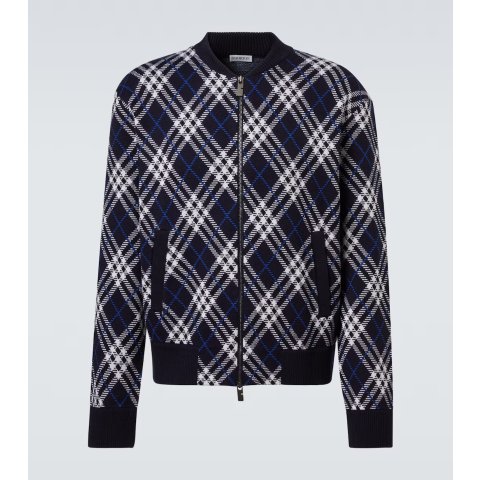 格纹羊毛夹克
