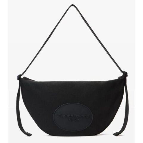 Logo 单肩包 黑色