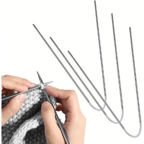 3mm 不锈钢毛衣圆针 3支装