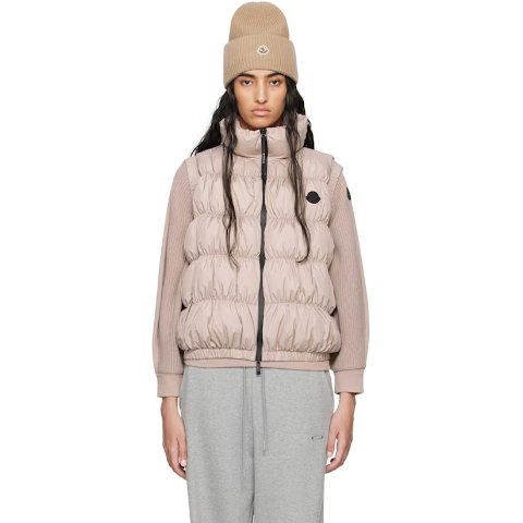 Apriate 粉色羽绒背心