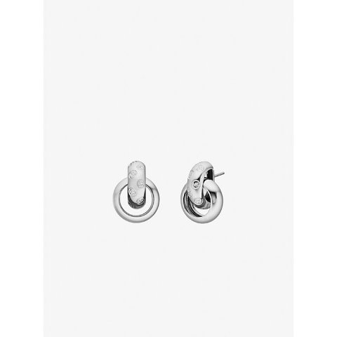 Logo 雕刻粗耳钉一对