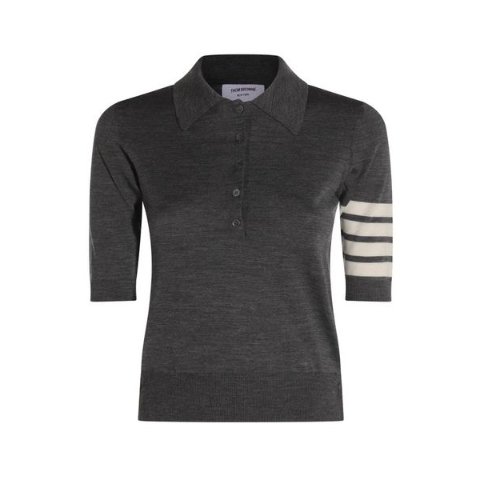 4-Bar 按钮短袖POLO衫