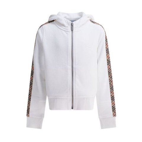 Check Trim 连帽拉链卫衣