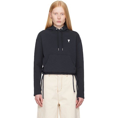 Ami de Coeur 海军蓝棉连帽衫