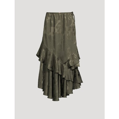 Autumn Promenade 荷叶边长裙