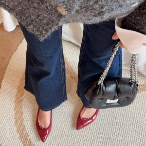 RepettoBrigitte 尖头芭蕾平底鞋 红色