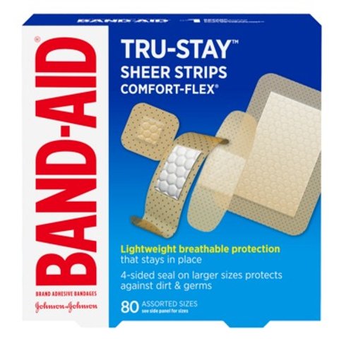 Band-Aid 舒适弹性塑料创可贴