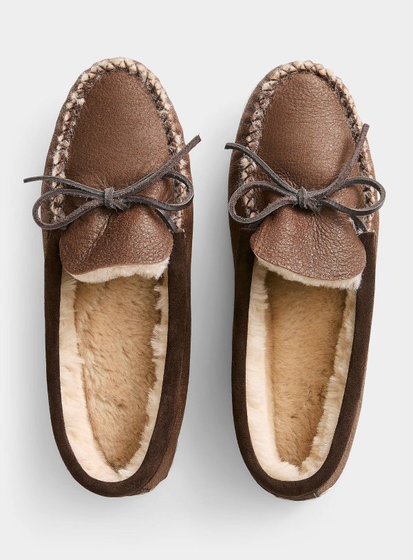 Moccasin 麂皮拖鞋