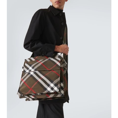 Burberry 格纹中号托特包