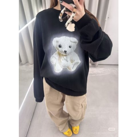 Black Glow Teddy 长袖T恤