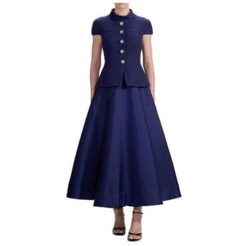 Boucle Taffeta 中长连衣裙