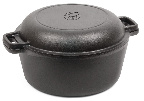 COMMERCIAL CHEF 荷兰铸铁锅 2合1 带盖