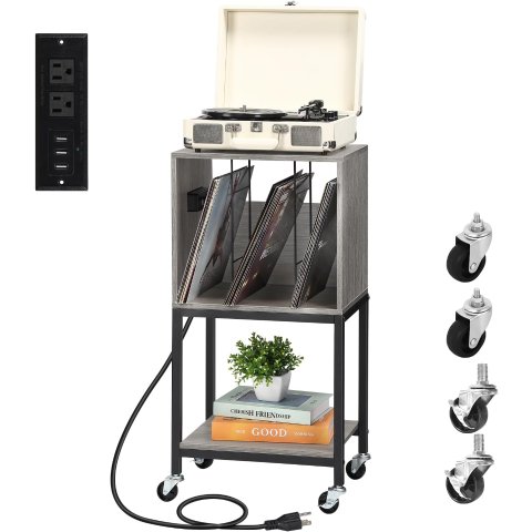 FAGIGY 三层边桌 滚轮