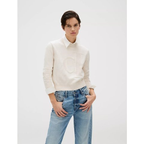 正面大logo针织衫