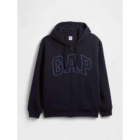 加绒连帽卫衣 拉链款 男款