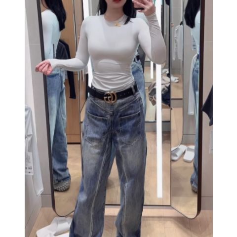 长袖圆领打底衫