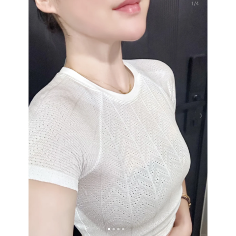 Swiftly Pointelle 短袖露脐衫