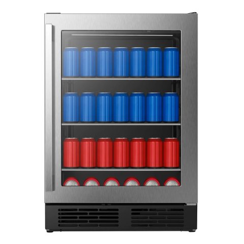 Hisense 164罐不锈钢饮料柜 5.4立方英尺