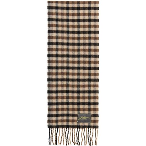 Brown 羊毛围巾 图案款