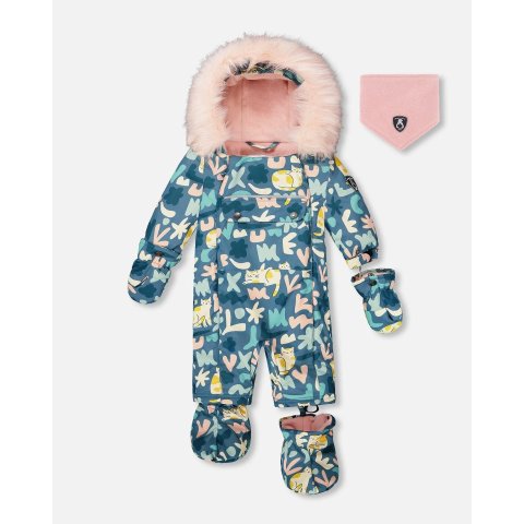 卡通小猫连体雪服