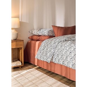 蓝色花卉全棉被套