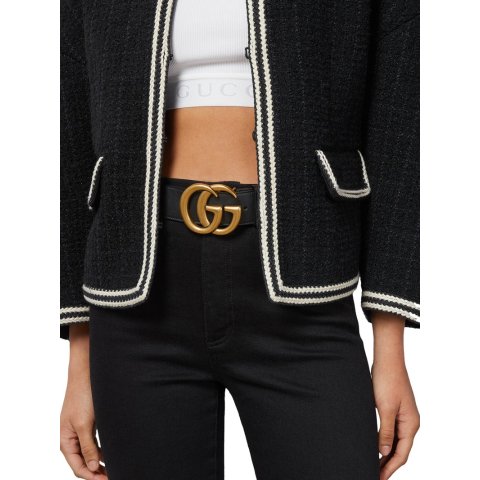 Gucci GG Marmont 宽腰带